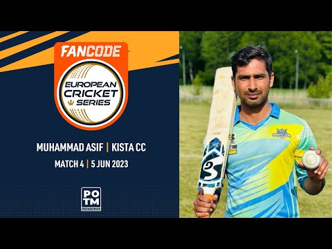 POTM: M.Asif - KCC vs HAM | Highlights | FanCode ECS Sweden | 5 June 2023 | ECS23.419