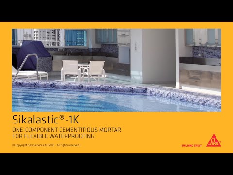 Fibre Reinforced Cementitious Liquid Applied Membrane for flexible waterproofing-Sika Flexicoat 1K