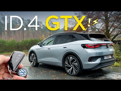 Volkswagen ID.4 GTX (299 hp) - POV drive & walkaround!