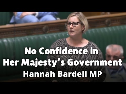 Hannah Bardell MP - No confidence in the UK Government (speech) 18/7/22