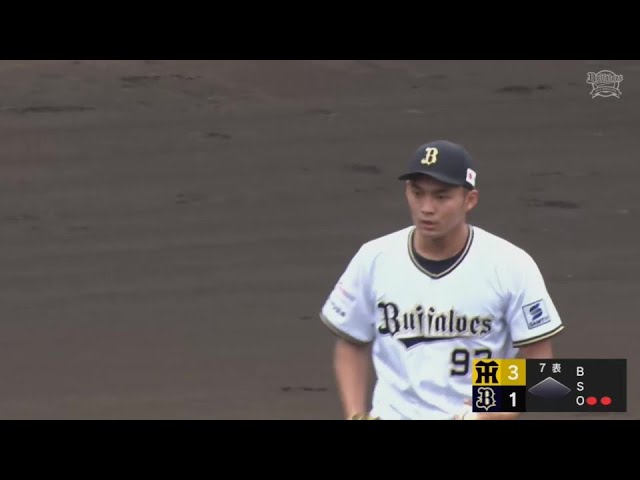 【ファーム】この回は2者連続三振!! バファローズ・佐藤一磨 3回無失点の好リリーフ!! 2024年6月22日 オリックス・バファローズ 対 阪神タイガース