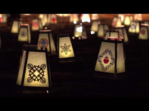 磐梯町 慧日寺跡ライトアップ 月待ちの灯り