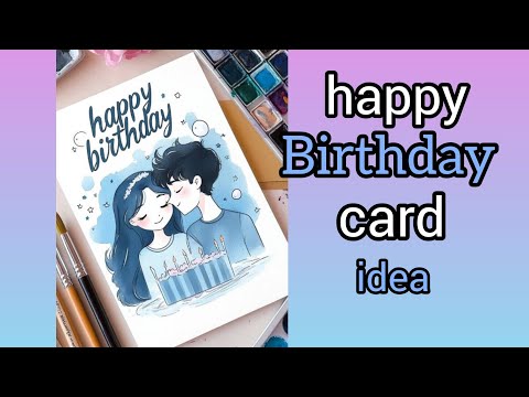 Happy birthday card/birthday card for freind-birthday card for hubby!! 5-minutes craft