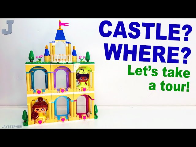 Vídeo relacionado con LEGO | Princesas Disney Mini Bella y Tiana con Castillo de Juguete - 2 Mini Muñecas Coleccionables con Accesorios - Expositor de Figuras - Regalo de Cumpleaños para Niñas de 5+ Años y Fans - 43291