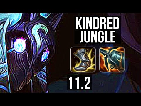 KINDRED vs FIDDLESTICKS (JUNGLE) | 8/1/6, 1000+ games, 1.3M mastery, Godlike | BR Master | v11.2