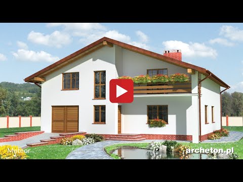 Projekt domu Meteor - archeton.pl - z użytkowym poddaszem 248,7 m2