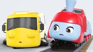 The Sleepy Train | Go Buster by Little Baby Bum | Vehicles and Trains | Kids Cartoons