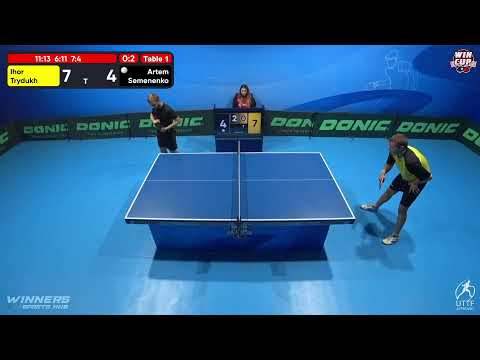 10:30 Ihor Trydukh 0-3 Artem Semenenko West 1 WIN CUP 07.11.2022 | TABLE TENNIS WINCUP