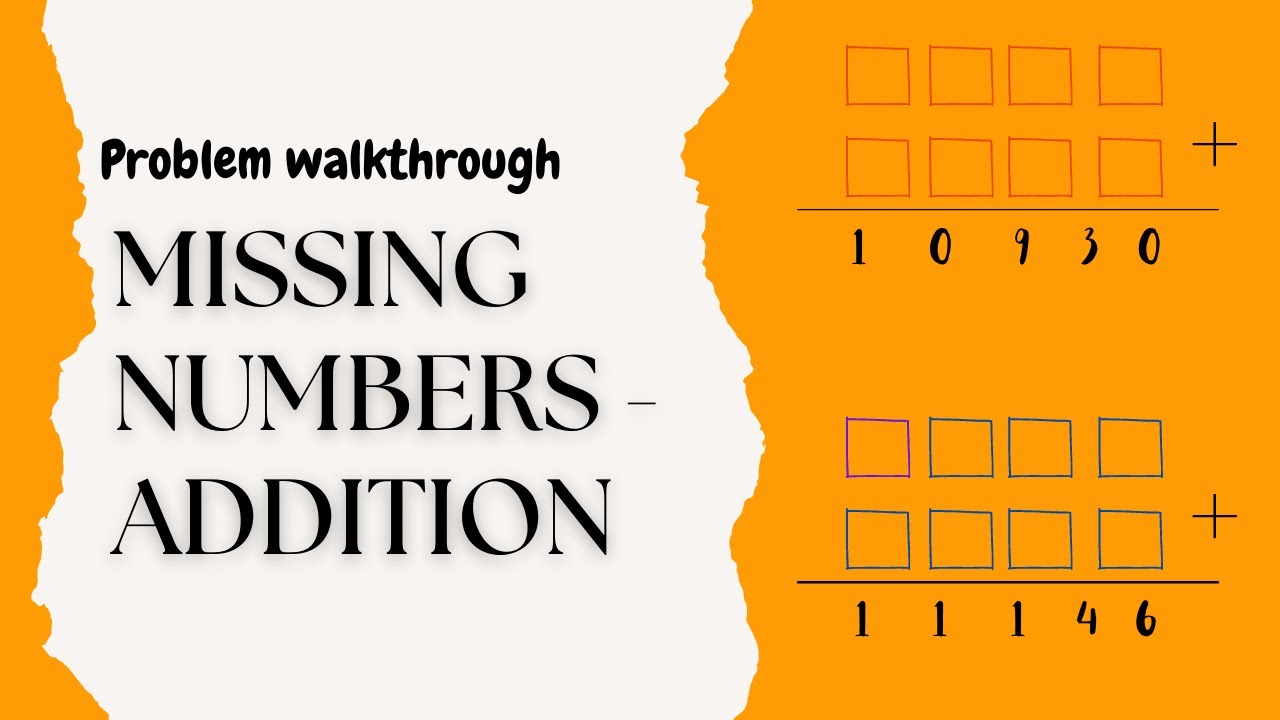 How to solve addition problems with missing digits [2examples]