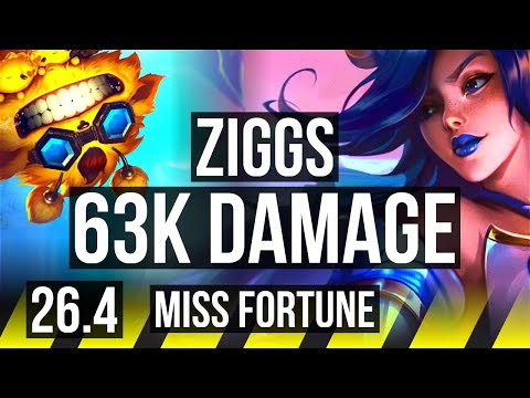 ZIGGS & Neeko vs MISS FORTUNE & Nami (ADC) | 63K damage | EUW Master | 26.4