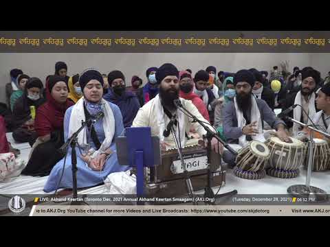 055 Bhai Kanwarjot Singh Jee Toronto Tuesday Evening Toronto Dec 2021 Annual Akhand Keertan Smaagam