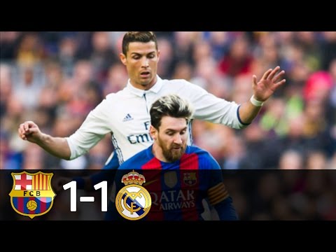 Barcelona vs Real Madrid 1-1 - All Goals & Extended Highlights - La Liga 2016/2017