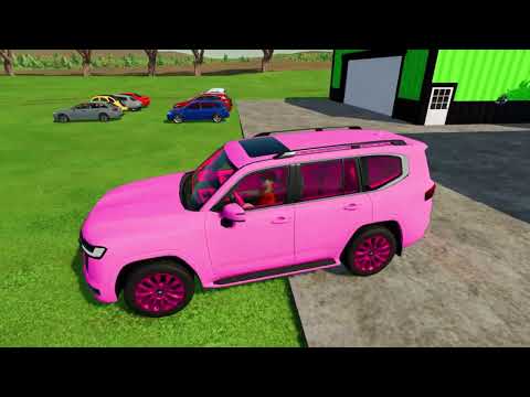 TRANSPORT OF COLOURS ! TRANSPORTING TOYOTA LAND CRUISER WITH MAN TRUCKS - Farming Simulator 22