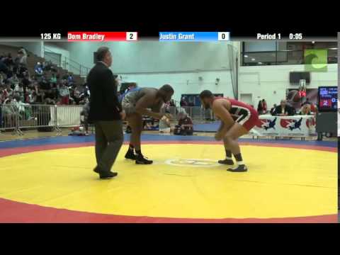 125 KG QF - Dom Bradley (Sunkist Kids) vs. Justin Grant (NYAC)