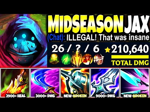 My HARDEST JAX CARRY with this New Midseason Top Build: 26 Kills & 210.000 DMG 🔥 - League of Legends