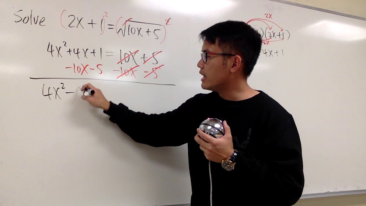 Q21, Solving a Square Root Equation