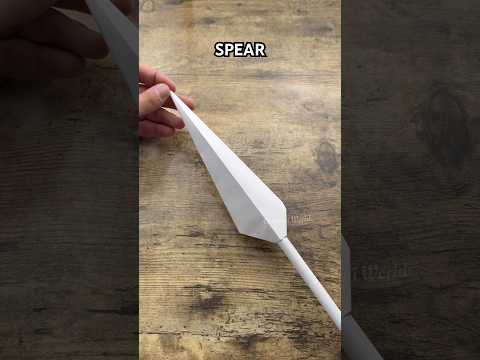 HOW TO MAKE ORIGAMI SPEAR EASY STEP BY STEP | PAPER SPEAR ORIGAMI WORLD TUTORIAL FOLDING | PAPER ART