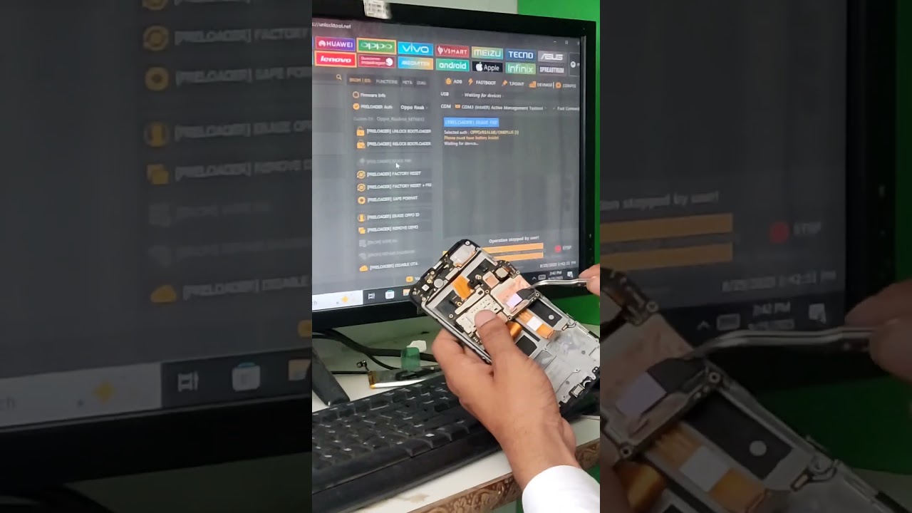 Oppo A16 Google bypass by unlocktool through Test point.#cytmentor #tech #icloudbypasstool