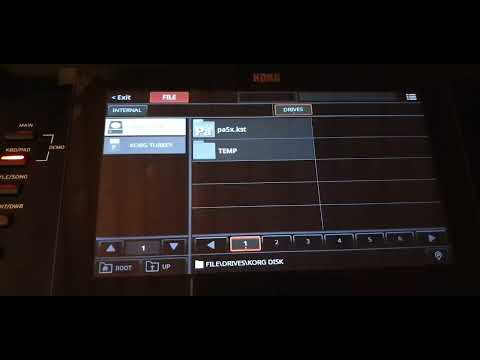 Korg Pa5x (OS 1.0) how to LOAD a .KST file (old name: .SET file)