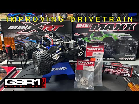Traxxas Mini XRT - improving drivetrain ￼steel spur / aluminum center driveshaft