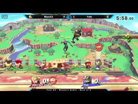 Gambit April Pools - BluezX2 (Zero Suit Samus) vs Felix (Fox)