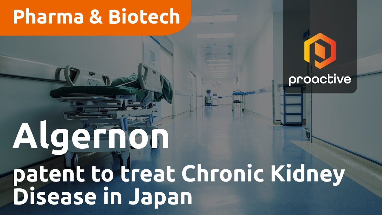 Algernon gets notice of allowance for patent to treat Chronic Kidney Disease in Japan