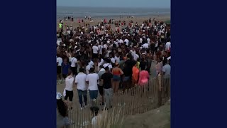 video: Councillors call for prosecutions after Kent beach cookout party attracted hundreds of revellers