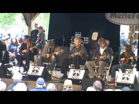 Chris Thile- Sam Bush - and more- Lonesome Moonlight Waltz- Merlefest 2012.mpg