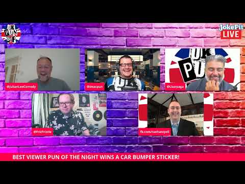 UK Pun Off (Ep#28 Host is Julian Lee feat Friz Frizzle, Nathan Ramsden-Lock, Iain MacDonald, Lovdev)