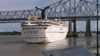 preview picture of video 'Carnival Fantasy Cruise Ship Leaving New Orleans'