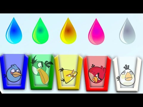 Angry Birds Drink Water 2 - SHOOT ALL BIRDS INTO COLOR CUP OF WATER