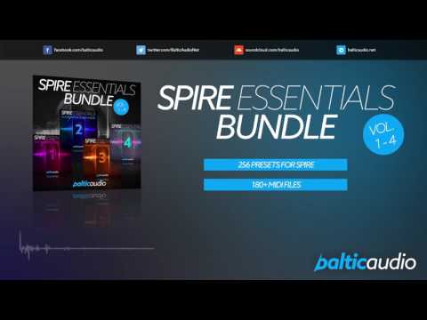 Spire Essentials Bundle (Vols 1- 4) (256 presets for Spire, 180+ MIDI files)