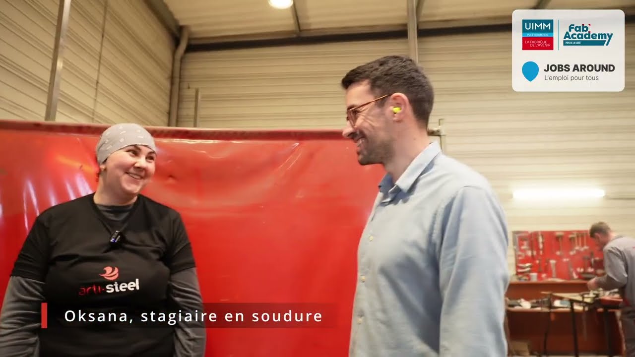 Portrait d'Oksana, soudeuse chez Artisteel