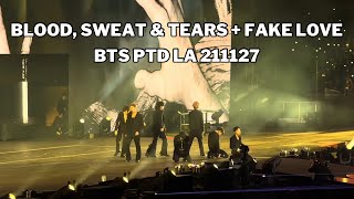 BTS Blood Sweat & Tears, FAKE LOVE PTD ON STAGE LA 211127 | 2 year anniversary 💜