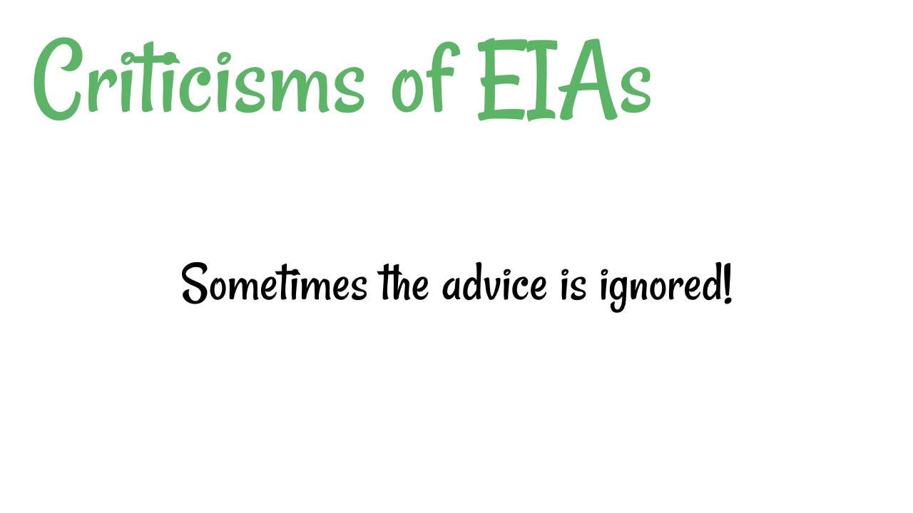 Environmental Impact Assessments