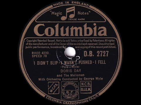 Doris Day - I Didn't Slip - I Wasn't Pushed - I Fell