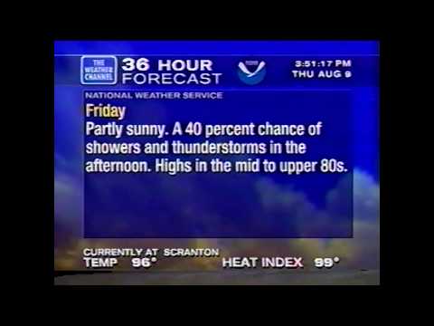 WeatherSTAR XL - 8/9/2001, 3:50PM - Blistering Heat Wave (Part 2)