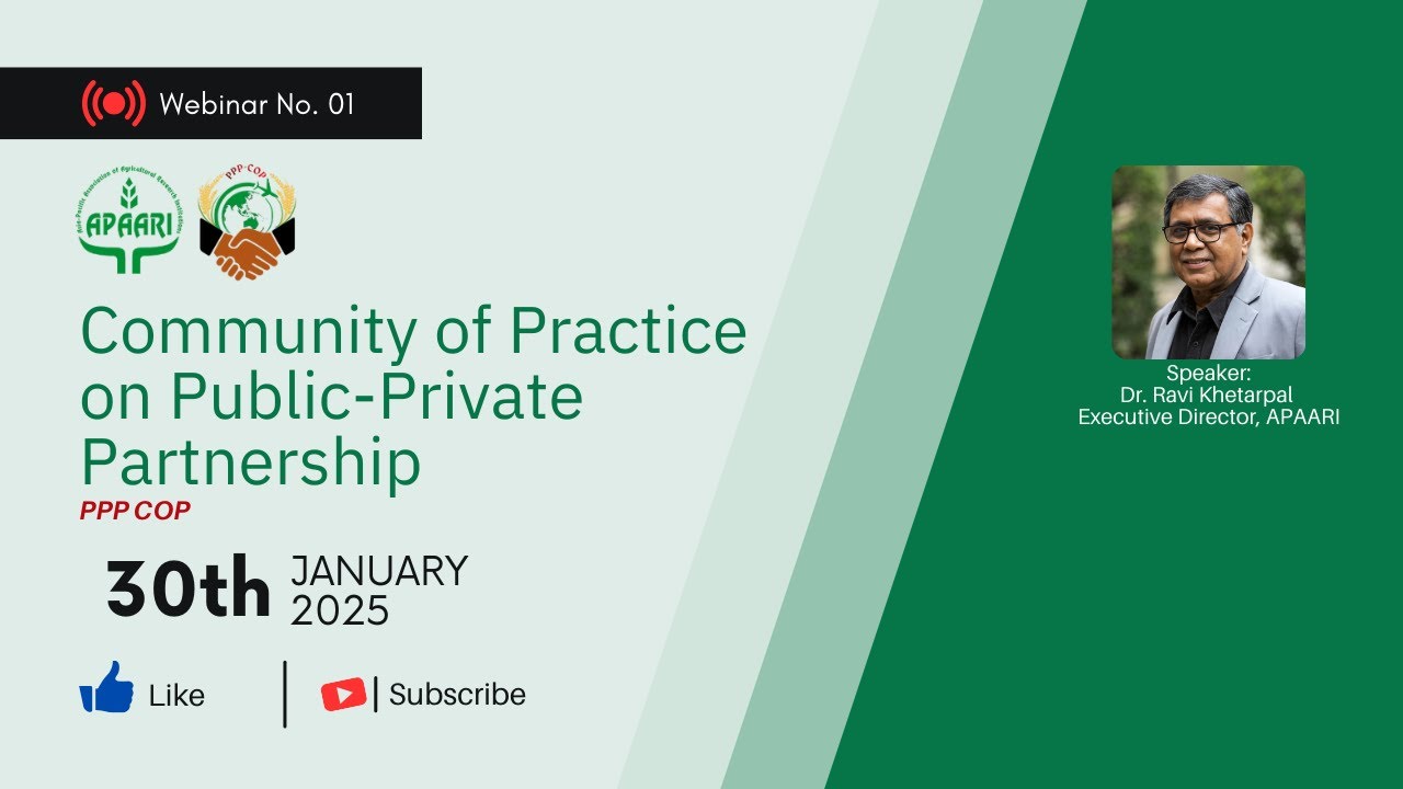 Launch of PPP CoP – A Platform for Public-Private Partnerships in AgriTrade