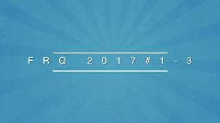 AP Stat FRQ 2017 1 3
