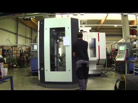 Verschiebbare Maschinenautomation an Hermle C20U