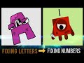 Alphabetlore Lore A Z Fixing Lettets VS Numberblocks Fixing Mumbers