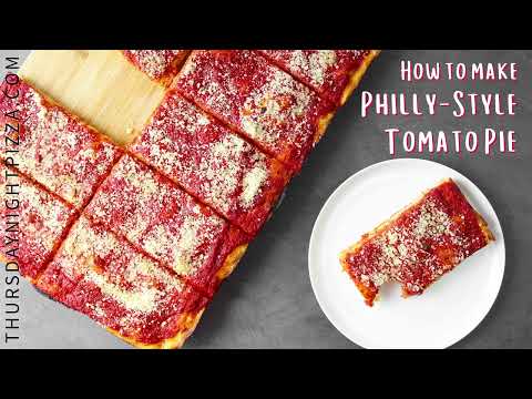 How to Make Philly Style Tomato Pie with Peggy Paul Casella of ThursdayNightPizza.com