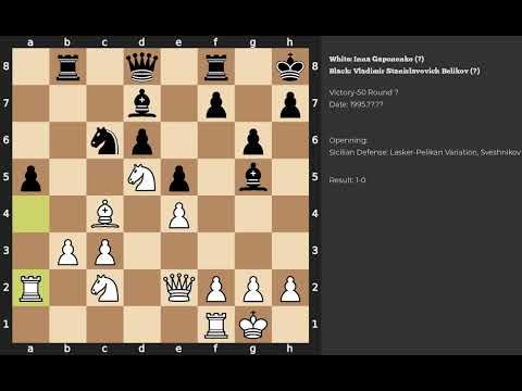 Inna Gaponenko - Vladimir Stanislavovich Belikov | Sicilian Defense | 1995