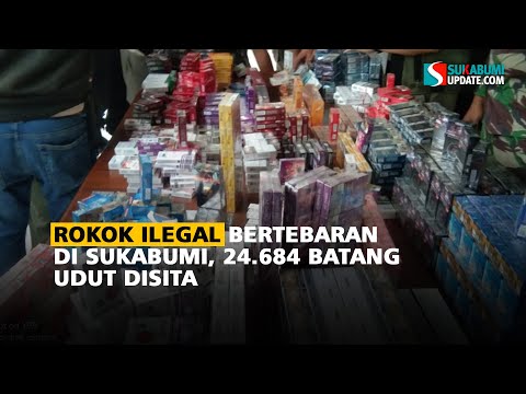 Rokok Ilegal Bertebaran di Sukabumi, 24.684 Batang Udut Disita