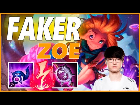 ⚡FAKER ZOE MID GAMEPLAY⚡SEASON 12 LEAGUE OF LEGENDS