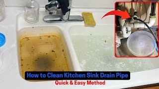 How to Clean Kitchen Sink Drain Pipe | Quick & Easy Method |