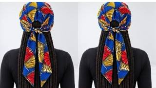 DIY Hair Bandana | make this simple hair bandana in just minutes using less than 1 yard of fabric 