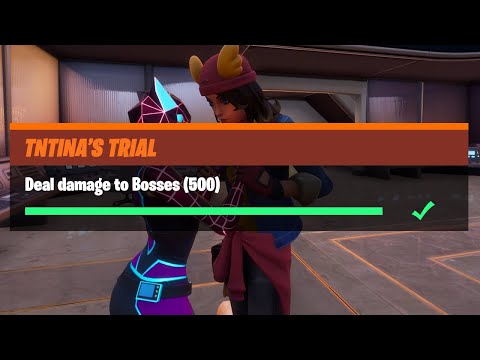 Deal Damage to Bosses (500) - Fortnite TNTina's Trial Challenges