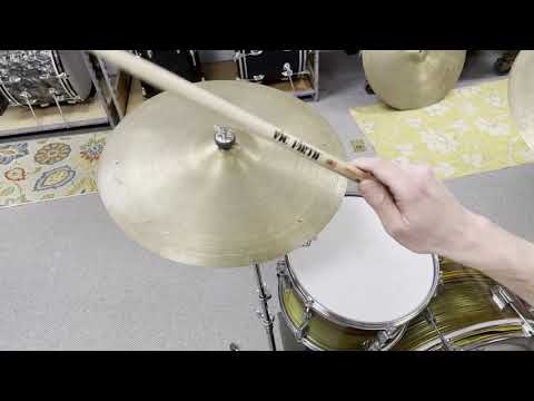 1960s Zildjian A 18" Sizzle Crash Cymbal 1638g