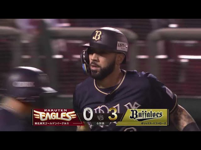 【6回表】本日2本目!! バファローズ・ゴンザレス ライトスタンドへのソロホームラン!!  2023年4月11日 東北楽天ゴールデンイーグルス 対 オリックス・バファローズ